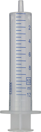 729102 Jednorazowe strzykawki z polipropylenu z końcówką Luer, 10 mL