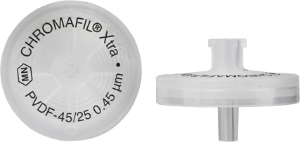 729219 Filtry strzykawkowe, z nadrukiem, CHROMAFIL Xtra PVDF, 25 mm, 0.45 µm