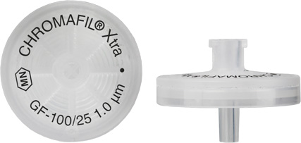 729228 Filtry strzykawkowe, z nadrukiem, CHROMAFIL Xtra GF, 25 mm, 1 µm