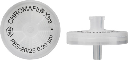729240 Filtry strzykawkowe, z nadrukiem, CHROMAFIL Xtra PES, 25 mm, 0.2 µm