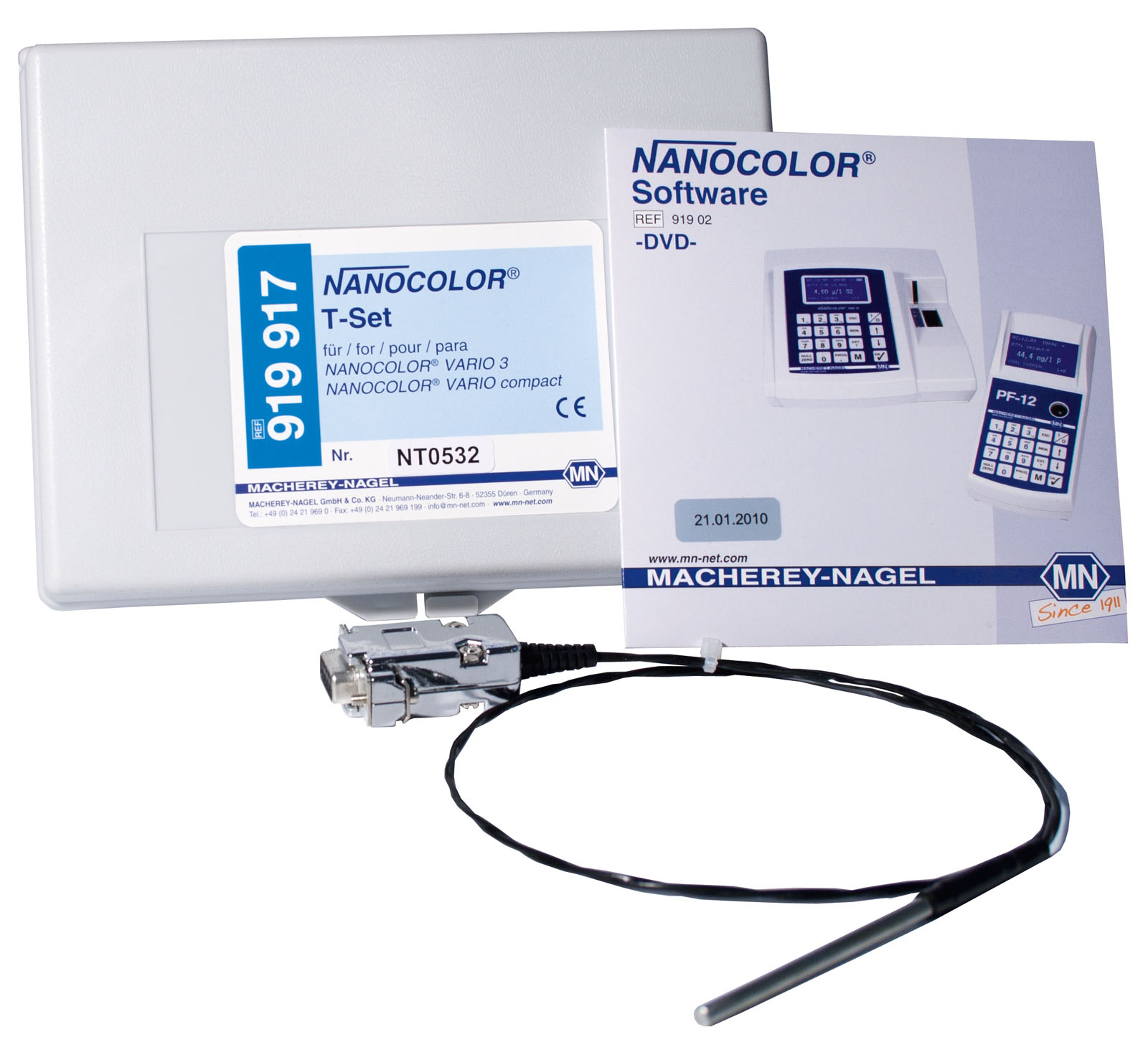 System do analizy wody i ścieków - Sprawdzenie i kalibracja - NANOCOLOR T-Set 919917